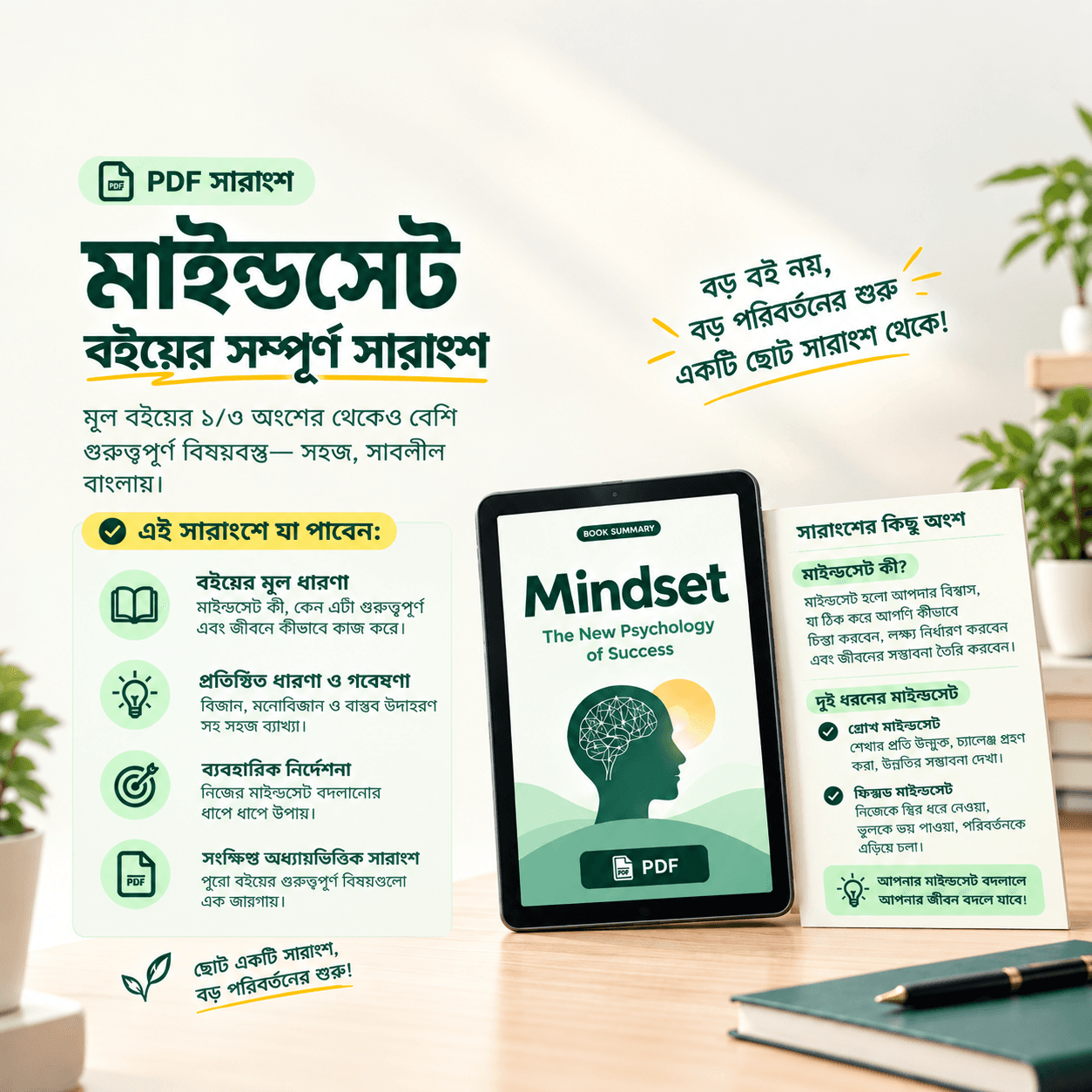 মাইন্ডসেট; দ্য নিউ সাইকোলোজি অব সাকসেস (মর্মানুবাদ)