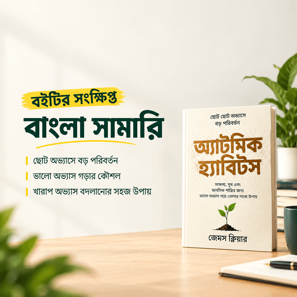 অ্যাটমিক হ্যাবিটস; ক্ষুদ্র অভ্যাস, অসাধারণ ফলাফল (মর্মানুবাদ)