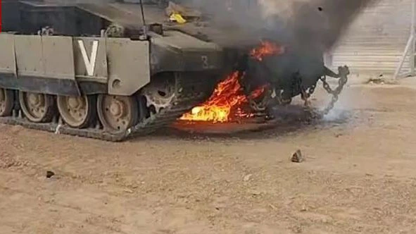 Markava Tank Destroyed